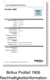 Brillux Profisil 1906 Nachhaltigkeitsinformation